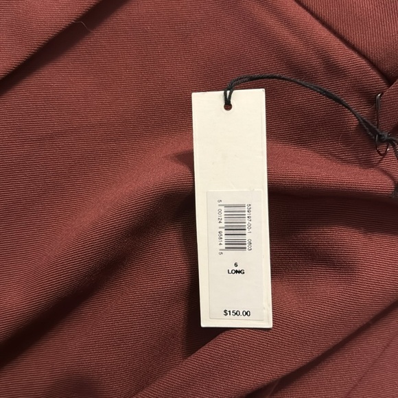 NWT! Banana Republic Red Cherry Jam High-Rise Wide-Leg Flare Pant - Size 12 - Picture 7 of 7